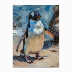 Adlie Penguin Phillip Island The Penguin Parade Oil Painting 3 Canvas Print