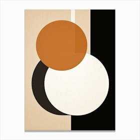 Noir Geometry Essence, Bauhaus Canvas Print