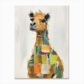 Camel 1 Kids Patchwork Painting Canvas Print