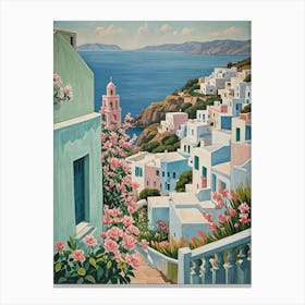 Romantic Greek Island Canvas Print