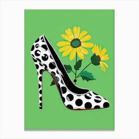 Shoes and Blossoms in Women's Ar Canvas Print