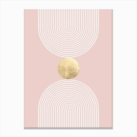 Lines and semicircles 7 Canvas Print