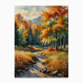 Autumn Landscape Painting Canvas Print