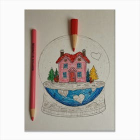 Snowglobe 3 Canvas Print