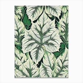 Coleus Leaf William Morris Inspired 2 Canvas Print