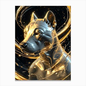 Golden Dog Canvas Print