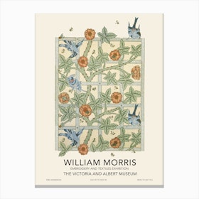 Trellis Exhibition Poster, William Morris Canvas Print