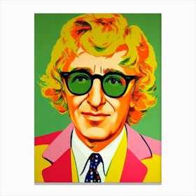 Woody Allen Colourful Pop Movies Art Movies Canvas Print