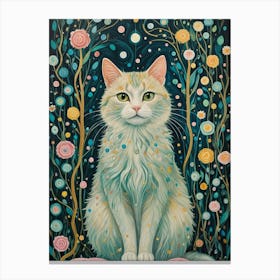 Cat In The Forest Canvas Print