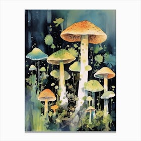 Mushroom Watercolour 3 Canvas Print