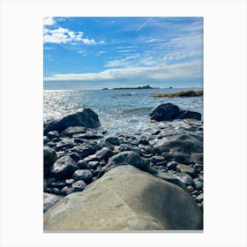 Rocks On The Beach Canvas Print