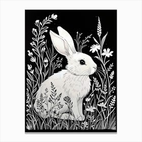 Rabbit In The Meadow 2 Canvas Print