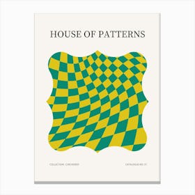 Checkered Pattern Poster 38 Canvas Print