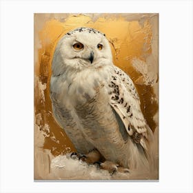 Snowy Owl Painting 1 Canvas Print