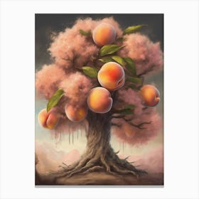 Peach Tree Canvas Print