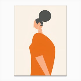 Illustration Of A Woman Canvas Print