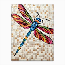 Dragonfly Mosaic 1 Canvas Print