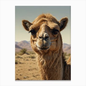 Camel In The Desert 2 Canvas Print