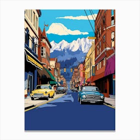 Leavenworth Retro Pop Art 3 Canvas Print