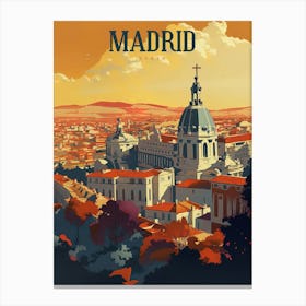 Madrid Spain Honeymoon Gifts Canvas Print