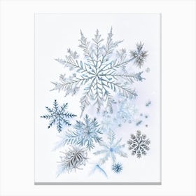 Crystal, Snowflakes, Quentin Blake Illustration 1 Canvas Print