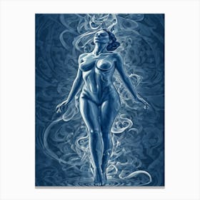 Nymph in Blue Canvas Print