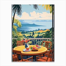 Seychelles, Graphic Illustration 4 Canvas Print