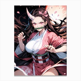 Demon Slayer Nezuko Kamado (158) 1 Canvas Print