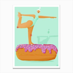 Yoga Donut Canvas Print