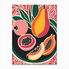 Fruit Plate Canvas Print