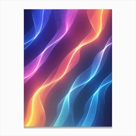 Abstract Wavy Lines Canvas Print