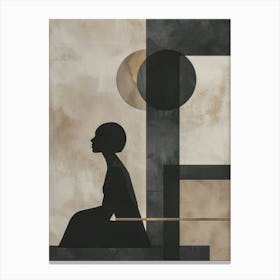 'Sitting Woman' Canvas Print