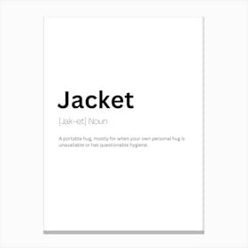 Jacket Definition Meaning Canvas Print