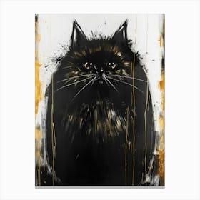 Black Cat 71 Canvas Print