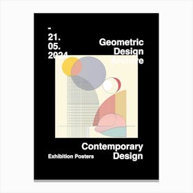 Geometric Design Archive Poster 54 Canvas Print