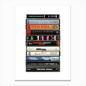 Duran Duran - Albums Cassette Print Canvas Print