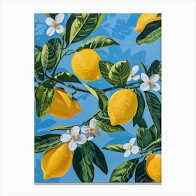 Lemons On A Branch 4 Canvas Print