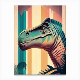 Torvosaurus Pastel Dinosaur Canvas Print