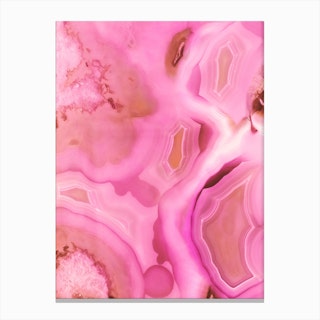 Bold Pink Gemstone Canvas Print