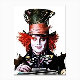 Alice In Wonderland movie 4 Canvas Print