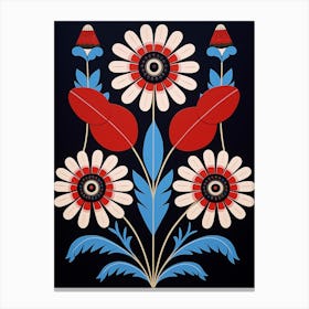 Flower Motif Painting Cineraria 1 Canvas Print