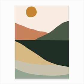 Abstract Landscape Painting Canvas Print