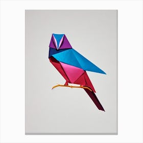 Barn Owl Origami Bird Canvas Print