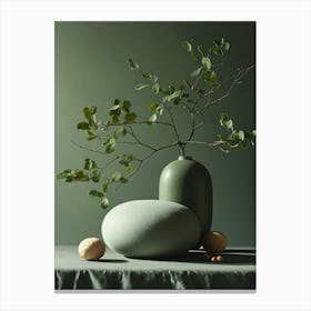 Green Vase Canvas Print