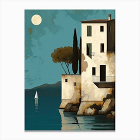 Genoa Gems: Seaside Residences in Liguria, Italy Canvas Print