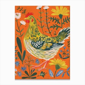 Spring Birds Chicken 5 Canvas Print