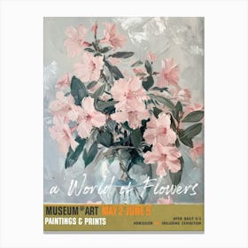 A World Of Flowers, Van Gogh Exhibition Azalea 1 Canvas Print