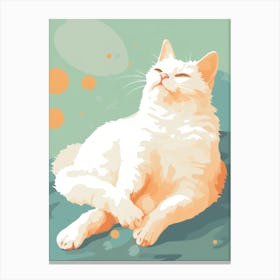 White Cat 12 Canvas Print