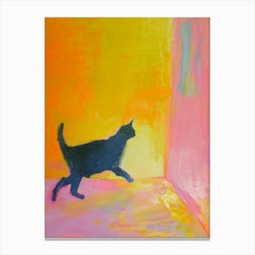 Cat In The Room 2 Canvas Print