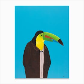 Toucan In Suit Canvas Print